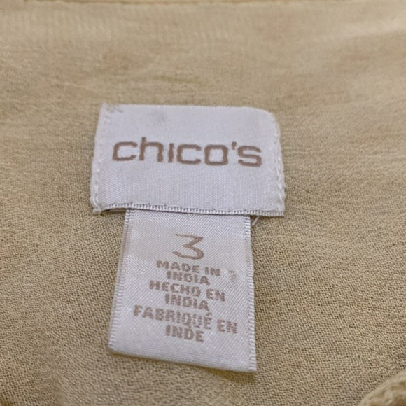 Chico's Cream Button Down Shirt - Picture 10 of 16